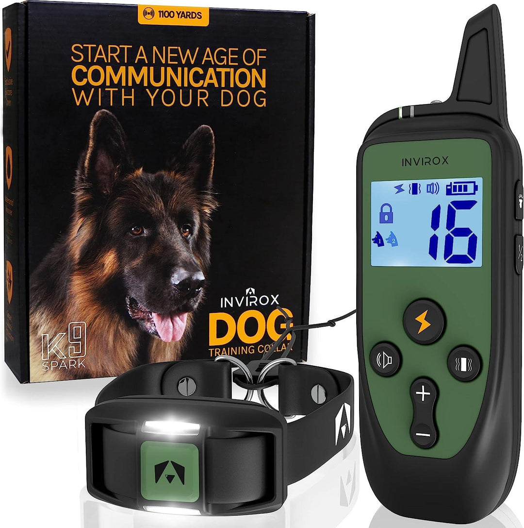 INVIROX - SPARK K9 Dog Training Collar: TOP E-Collar for Long-Fur