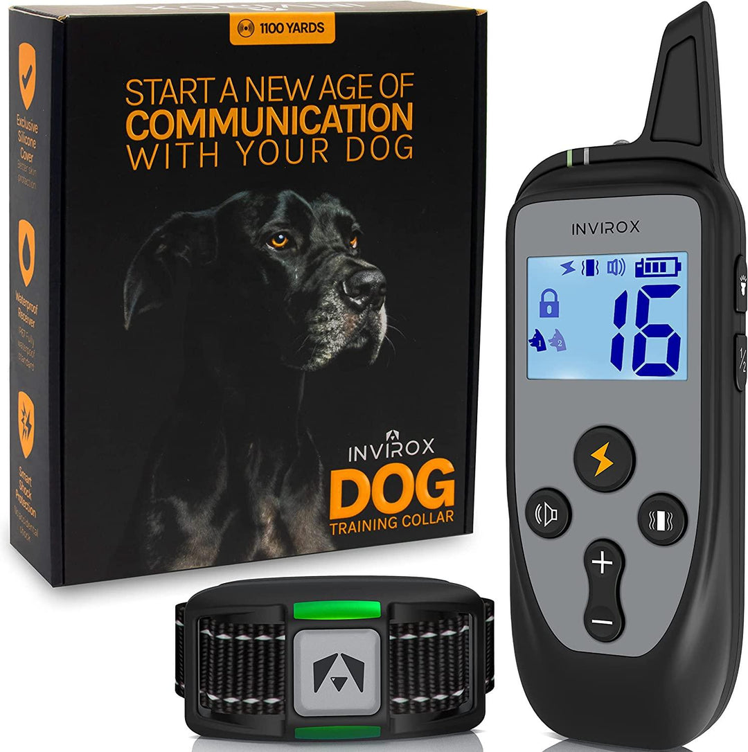 INVIROX Dog Shock Collar 2024 Edition 123 Levels Dog Training Collar INVIROX Dog Shock Collar 2024 Edition 123 Levels Dog Training Collar