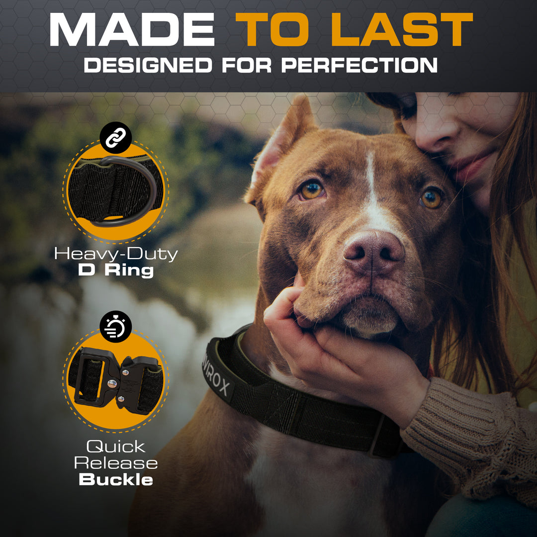 INVIROX Heavy-Duty Tactical Collar For Dogs