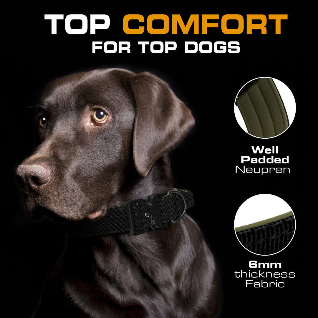 INVIROX Heavy-Duty Tactical Collar For Dogs K9 Extreme Series