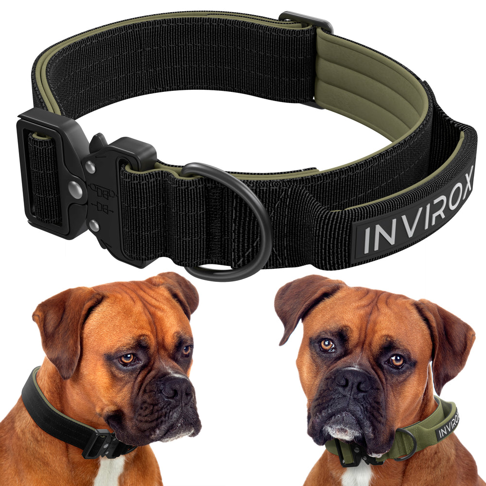 INVIROX Heavy-Duty Tactical Collar For Dogs - K9 Extreme Series - INVIROX DOG TRAINING GEAR