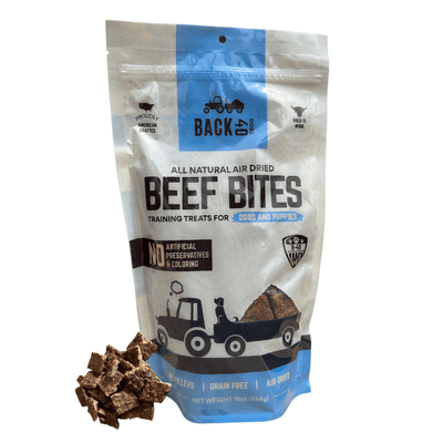 Beef Bites: All Natural Premium Air Dried Training Treats - 16oz