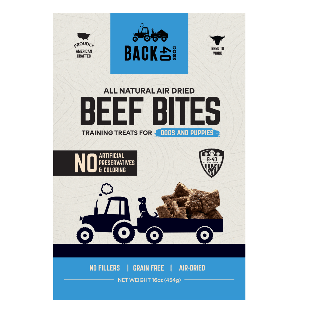 Beef Bites Bundle (2): All Natural Premium Air Dried Training Treats - 16oz