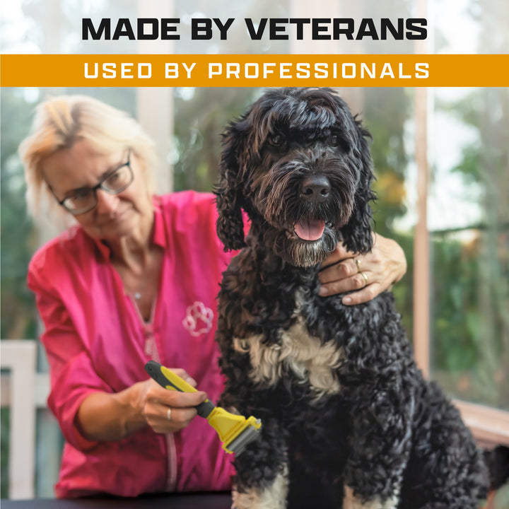 Professional Undercoat Rake - Dual-Sided - INVIROX DOG TRAINING GEAR