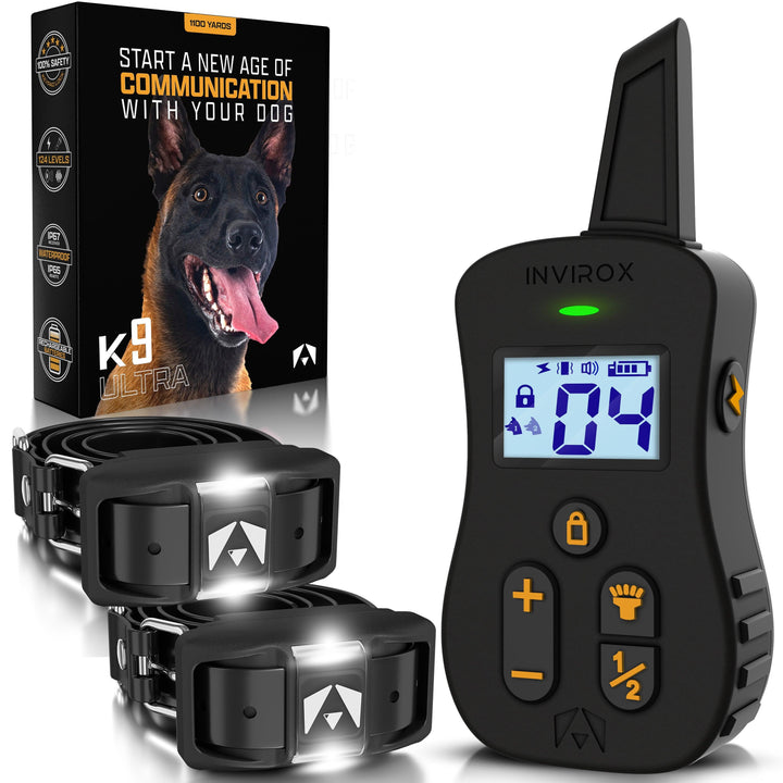 INVIROX ULTRA K9 X2 DOG TRAINING COLLARS SYSTEM - INVIROX DOG TRAINING GEAR