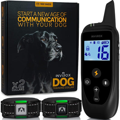 INVIROX X2 Dog Training Collars System For 2 Dogs